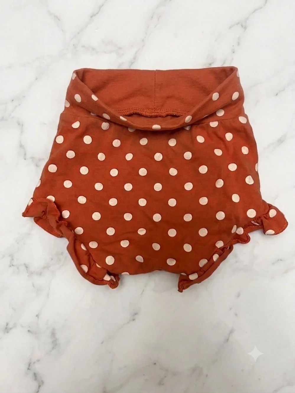 Polka Dot Coral Toddler Bloomers - Cute Ruffle Baby Bottoms